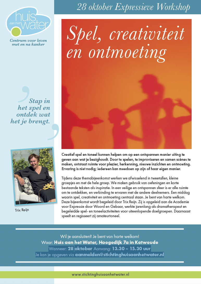 Expressieve workshop bij Huis aan het Water