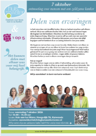 Flyer ontmoeting voor mensen met een zeldzame kanker