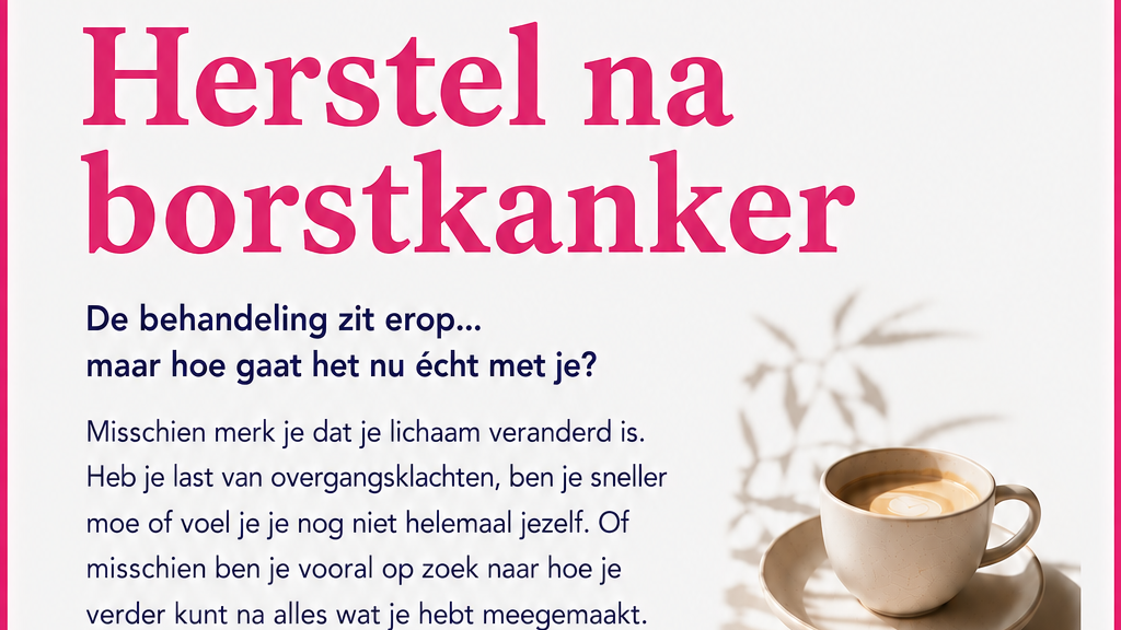 Uitnodiging lezing Herstel na Borstkanker