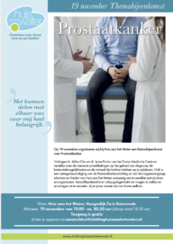 Flyer themabijeenkomst prostaatkanker